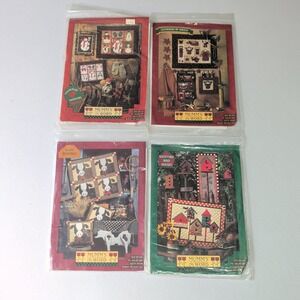 Lot 4 Mumm's the Word Debbie Mumm Patterns Angels Birdhouses Snowman Samplers